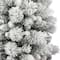 4.5ft. Unlit Flocked Pencil Artificial Christmas Tree
